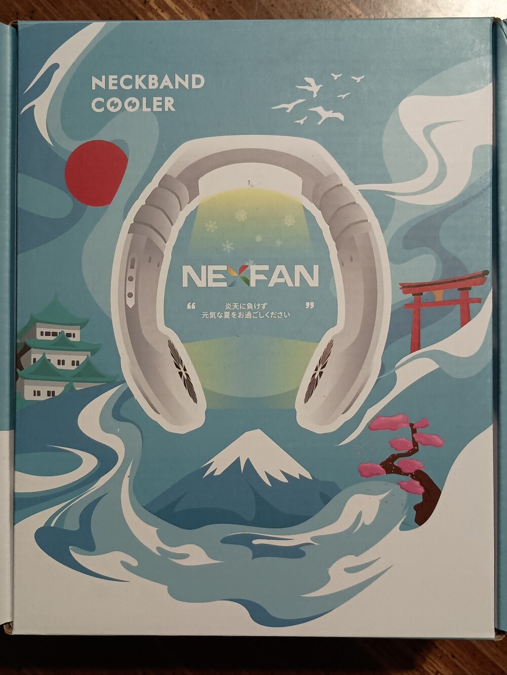 NECK COOLER & FAN - New // Sports Outdoor Jogging Running Summer Festival Air